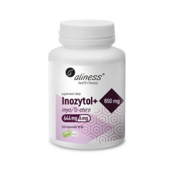 Inozytol 650mg + B6 - inozytol i witamina B6 - 100kaps.