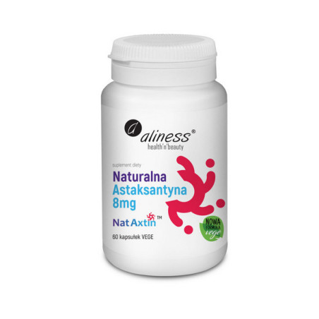 Astaksantyna Nat Axtin 8mg - naturalna astaksantyna - 60kaps.