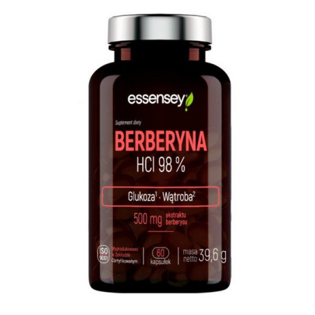 Berberyna HCL 90% - 60 kaps.