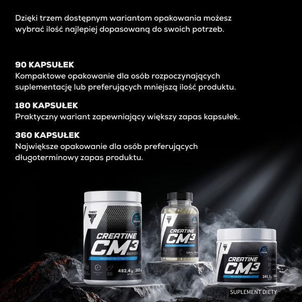 Creatine CM3 Series TriCreatine Citrate 90kaps.