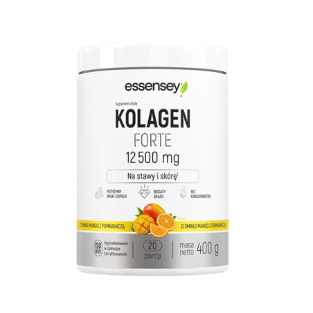 Kolagen Forte 12 500mg Premium Complex [mango-pomarańcza] 400g