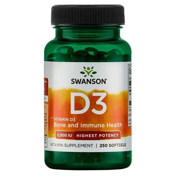 Vitamin D3 5000 IU - 250 kaps. - 250 kaps.