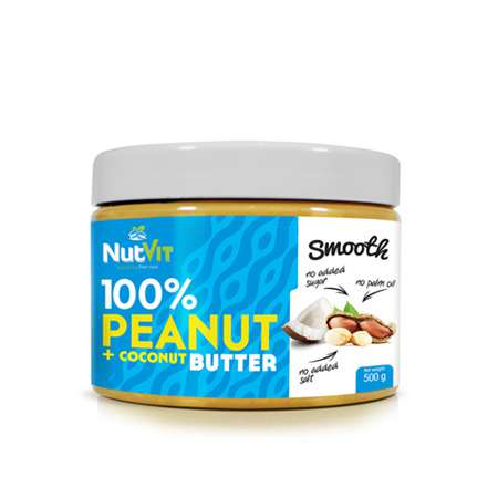 NutVit 100% Peanut + Coconut Butter 500g Zdjęcie główne