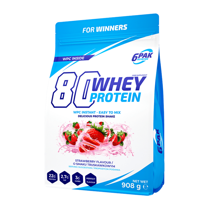 6PAK Nutrition 80 Whey Protein 908g Zdjęcie główne