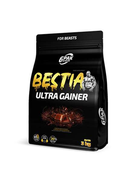 6PAK Nutrition Bestia Ultra Gainer 3000g Bestia Ultra Gainer 3000g