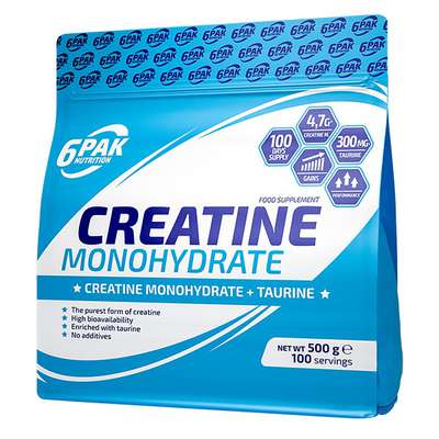 6PAK Nutrition - Creatine Monohydrate 500g Pure - Zdjęcie główne