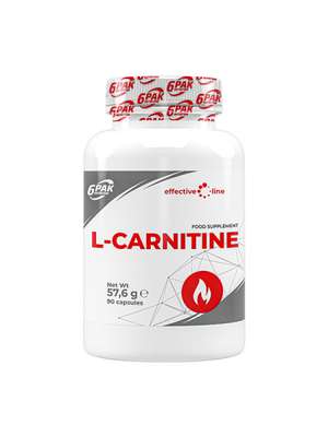 6PAK Nutrition - L-Carnitine 1000mg 90kaps. - L-Carnitine 1000mg 90kaps.