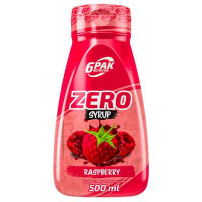 6PAK Nutrition - Syrup ZERO Raspberry 500ml - Zdjęcie główne