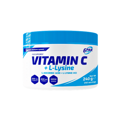 6PAK Nutrition - Vitamin C + L-Lysine 240g - Zdjęcie główne