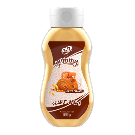 6PAK Nutrition Yummy Peanut Sauce 520g Słony karmel Słony karmel
