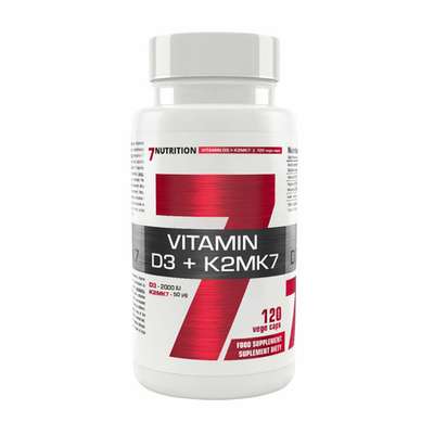 7Nutrition - Vitamin D3 + K2MK7 120kaps. - Vitamin D3 + K2MK7 120kaps.