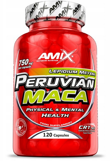 Amix Peruvian MACA 750mg 120kaps. Zdjęcie główne