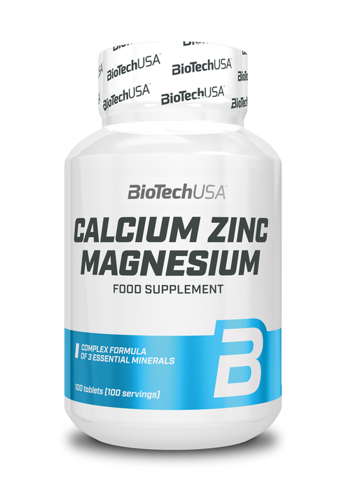 BioTech USA Calcium Zinc Magnesium 100tab. Zdjęcie główne