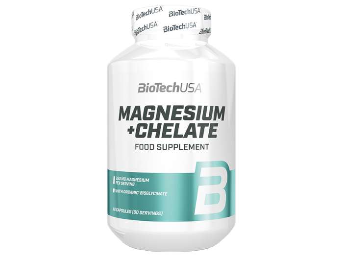 BioTech USA Magnesium + Chelate 60kaps. Zdjęcie główne