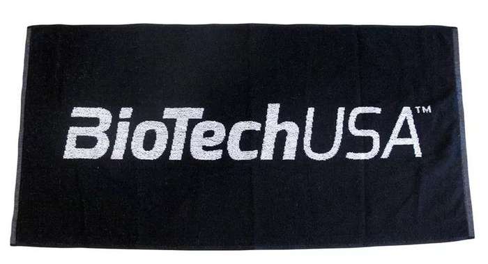 BioTech USA Ręcznik treningowy Black 100x50cm Zdjęcie główne