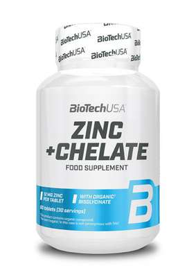 BioTech USA - Zinc + Chelate 60tab. - Zdjęcie główne