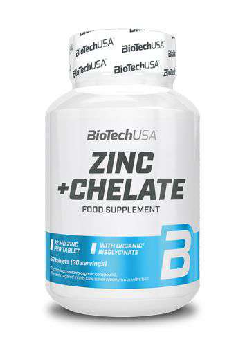 BioTech USA Zinc + Chelate 60tab. Zdjęcie główne