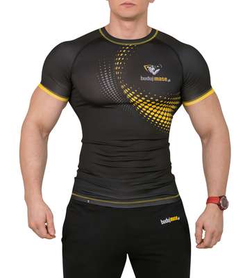 budujmase.pl Sportswear - Koszulka Rashguard Spotted - koszulka na siłownię
