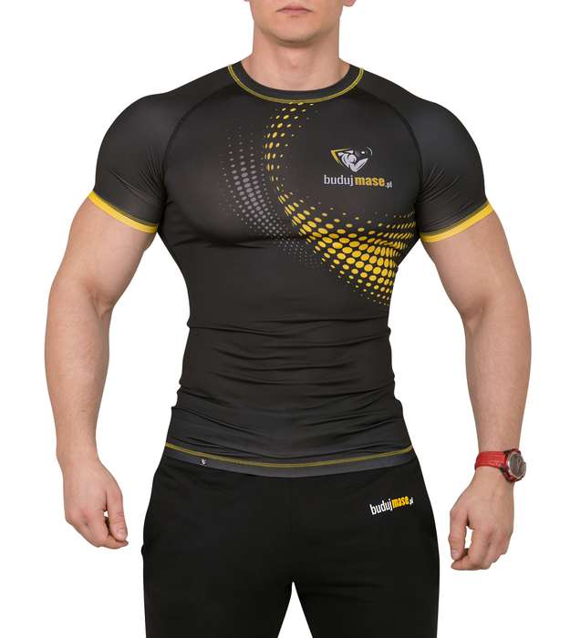 budujmase.pl Sportswear Koszulka Rashguard Spotted koszulka na siłownię
