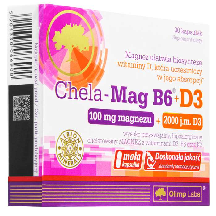 Olimp Chela Mag B6 + D3 30kaps. zdjęcie główne