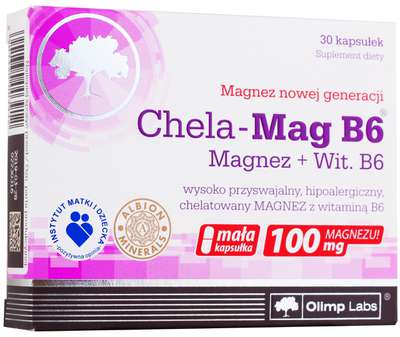 Olimp - Chela-Mag B6 Magnez 30kaps. - zdjęcie główne