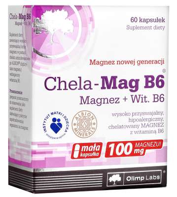 Olimp - Chela-Mag B6 Magnez 60kaps. - Zdjęcie główne