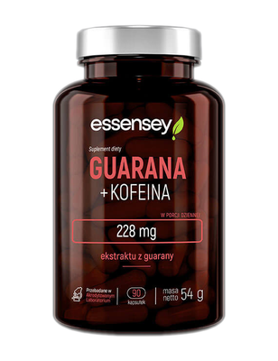 Essensey - Guarana + Kofeina 90kaps. - Guarana + Kofeina 90kaps.