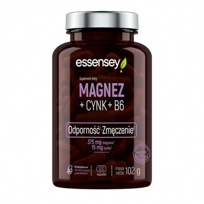 Essensey - Magnez + Cynk + B6 120kaps. - 120