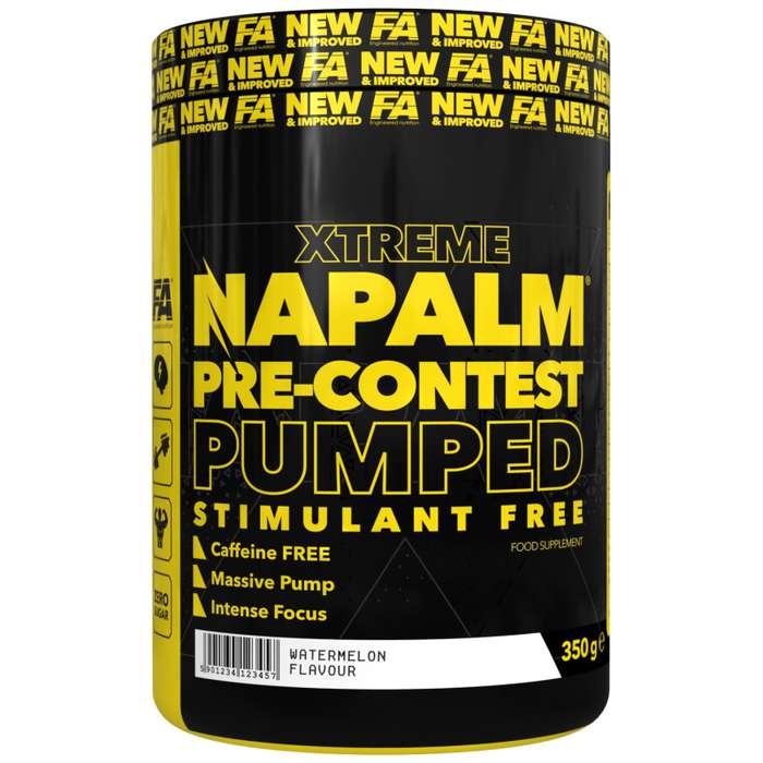 FA Nutrition Xtreme Napalm Pre-Contest Pumped Stimulant Free 350g Xtreme Napalm Pre-Contest Pumped Stimulant Free 350g