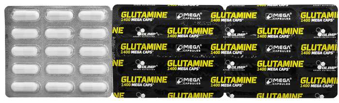 Olimp Glutamine 1400 Mega Caps 30kaps. Zdjęcie główne