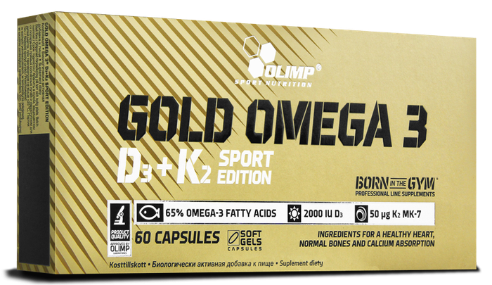 Olimp Gold Omega 3 D3 + K2 Sport Edition 60kaps. Zdjęcie główne