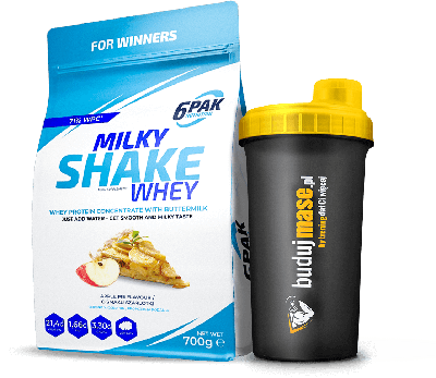 6PAK Nutrition - Milky Shake Whey 700g + Shaker 700ml - Zdjęcie główne
