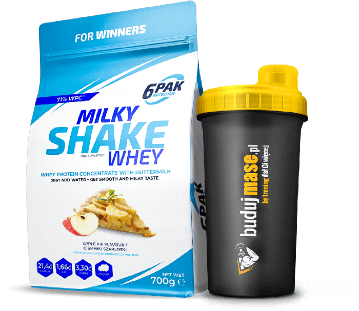 6PAK Nutrition Milky Shake Whey 700g + Shaker 700ml Zdjęcie główne