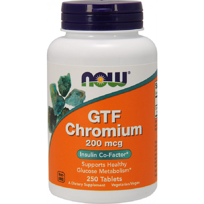 NOW Foods - GTF Chromium 250tab. - GTF Chromium 250tab.