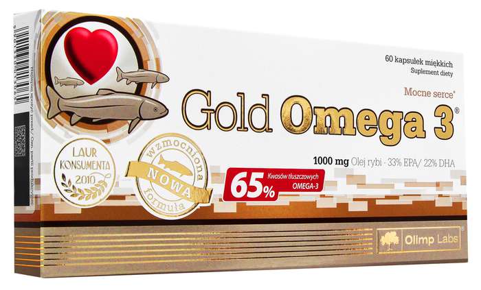Olimp Gold Omega 3 1000mg 60kaps. Zdjęcie główne