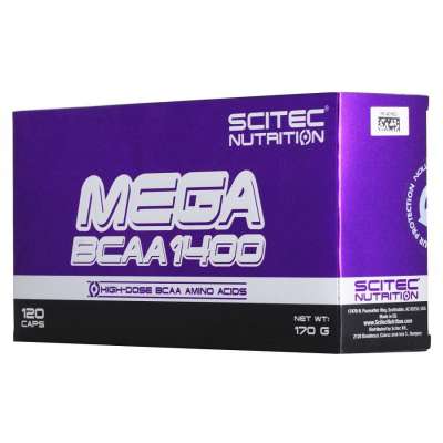 Scitec - Mega BCAA 1400 120kaps. - Mega BCAA 1400 120kaps.