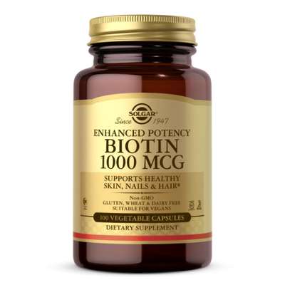 Solgar - Biotin 1000mcg 100kaps. - Biotin 1000mcg 100kaps.