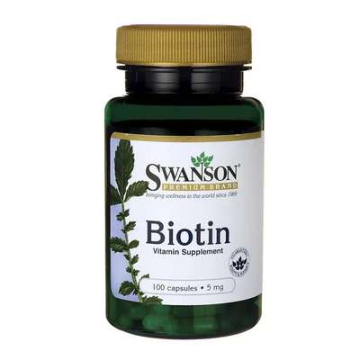 Swanson - Biotin 5mg 100kaps. - Zdjęcie główne