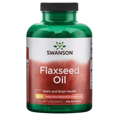 Swanson - Flaxseed Oil 200kaps. - EFAs Flaxseed Oil 200kaps.