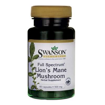 Swanson - Full Spectrum Lion's Mane Mushroom 60kaps. - 1