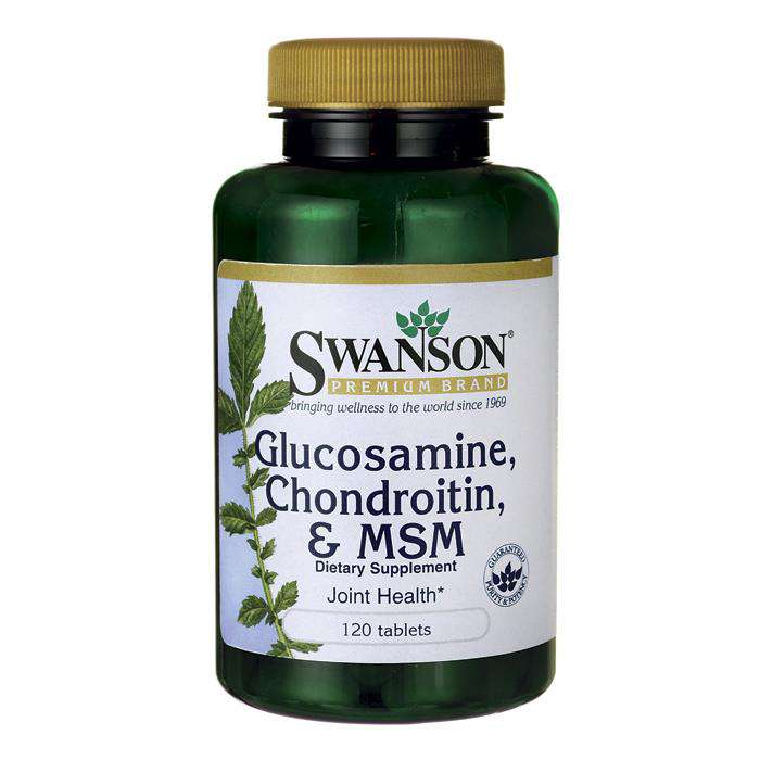 Swanson Glukozamina, Chondroityna & MSM 120tab. Zdjęcie główne