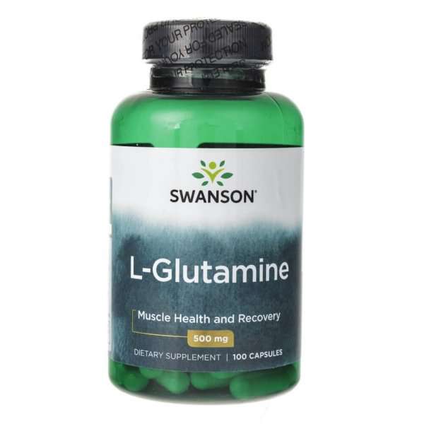 Swanson L-Glutamine 100kaps. Zdjęcie główne