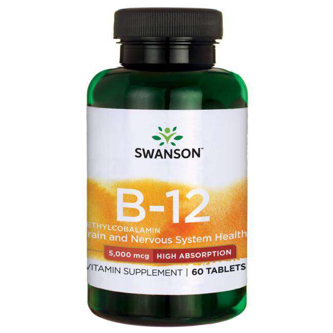 Swanson Methylcobalamin High Absorption Vitamin B12 5mg 60tab. do ssania Zdjęcie główne