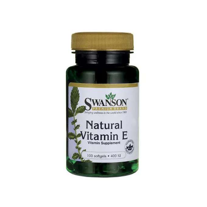 Swanson Natural Vitamin E 400IU 100kaps. Natural Vitamin E 400IU 100kaps.