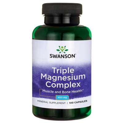 Swanson - Triple Magnesium Complex 400mg 100kaps. - 1