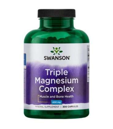 Swanson Triple Magnesium Complex 400mg 300kaps. Zdjęcie główne