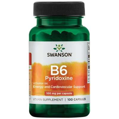 Swanson - Vitamin B-6 100mcg 100kaps. - 1