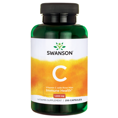 Swanson - Vitamin C 1000mg with Rose Hips 90kaps. - Zdjęcie główne