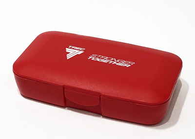 Trec - Pudełko na Tabletki - Pillbox Stronger Together Red - Zdjęcie główne