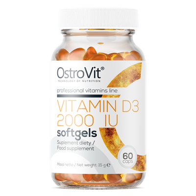Ostrovit - Vitamin D3 2000 IU 60kaps. - Zdjęcie główne